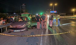 Kontrolünü kaybettiği otomobilde can verdi