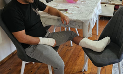 Sokak köpeğinin saldırısına uğradı, ayağı iki yerden kırıldı