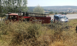 30 dönümlük tarla yanarak kül oldu