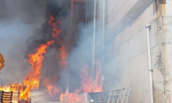 Palet yangını fabrikaya sıçradı: 4 işçi dumandan etkilendi