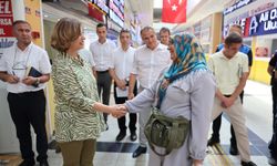 Ünlüce otogar esnafıyla buluştu