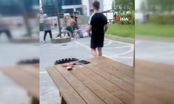 Lüks site sakinleriyle yönetim arasında kavga çıktı: O anlar kamerada