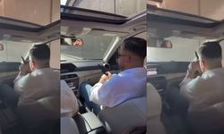 Seyir halindeki araçtan peş peşe böyle ateş açtı