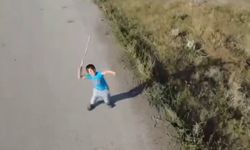 Bir çocuğun drone ile sınavı