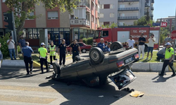 Otomobil takla attı: 2 kişi yaralandı
