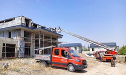 Ankara'da inşaatta yangın