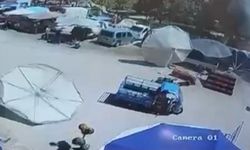 İzmir’de pazar şemsiyesi hamile kadın ve çocuğunun üzerine düştü