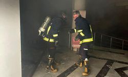 İş merkezinde korkutan yangın