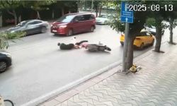 Eskişehir'de motosiklet kazası ucuz atlatıldı
