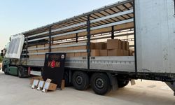 Tırda 4 milyon 300 bin adet bandrolsüz boş makaron ele geçirildi