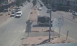 Kaza anları kameraya yansıdı
