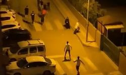 Mahallenin gençleri birbirine girdi