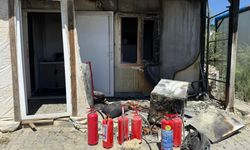 Üç gün açık bırakılan klima yangına neden oldu