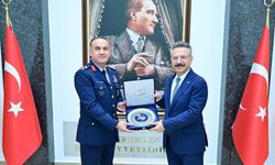 Hava Korgeneral Rafet Dalkıran'dan Vali Aksoy'a ziyaret
