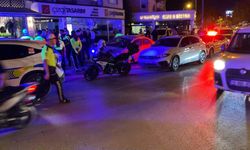 Polisi peşine takan motosikletli, kaza yapınca yakalandı