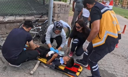 Freni tutmayan bisikletle yokuş aşağı savruldular