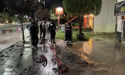 Sivas’ta ana hat su borusu patladı, belediye ekipleri müdahale etti