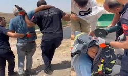 Kulağına saplanan demir profil ile hastaneye kaldırıldı