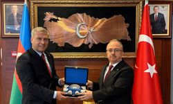Anadolu Üniversitesi Rektörü Prof. Dr. Yusuf Adıgüzel, Bakü Büyükelçisi Birol Akgün ile bir araya geldi