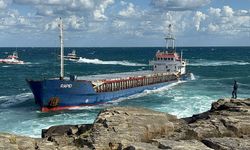 Kocaeli’de kargo gemisi karaya oturdu
