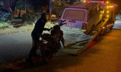 Polisten kaçan motosikletli kaza yapmış halde bulundu