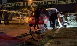 Bisikletli gence çarpıp otomobili otogara bırakarak kaçtı