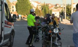 Tavşanlı'da otomobil ile motosiklet çarpıştı