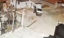 Seyir halindeki araçta yılan paniği