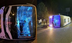 Muğla'da havalimanı otobüsü kaza yaptı: 5 yaralı