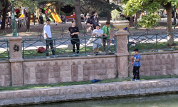 Porsuk Çayı’nda balık tutma çabası
