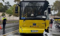 Beşiktaş’ta İETT otobüsü motosiklete ve taksiye çarptı: 1 yaralı