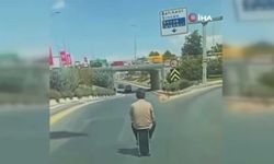 Ankara’da trafikte ilginç anlar kamerada