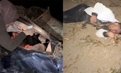 Alkollü sürücünün kontrolünden çıkan araç taklalar atarak tarlaya uçtu