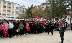 Eskişehir Yunus Emre Mesleki ve Teknik Anadolu Lisesi’nde Filistin halkıyla dayanışma etkinliği