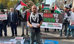 Eskişehir'de Filistin dayanışması: Her yer Gazze, her yer Filistin