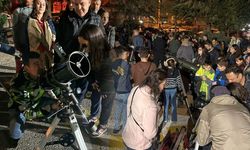 Ahmet Sezer Ortaokulu'nda gece gökyüzü gözlem etkinliği