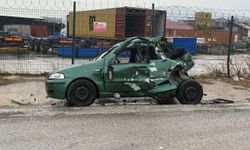 Gemlik Serbest Bölge yolunda kaza: 1 ağır yaralı