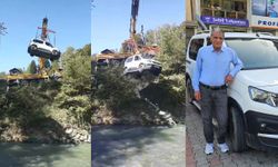 Borçka'da sel felaketinde mahsur kalan aracını 20 gün sonra vinç yardımıyla kurtardı