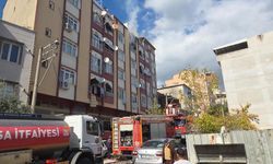6 katlı apartmanda yangın paniği