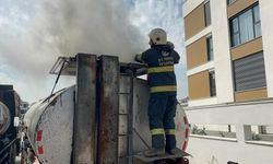 Eskişehir'de zift tankeri alev aldı!