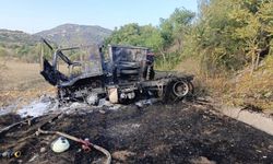 Eskişehir yolunda feci kaza: Araç yanarak küle döndü!