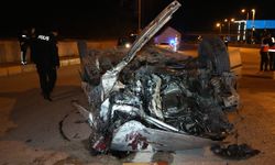 Takla atan otomobil hurdaya döndü: 2 yaralı