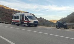 Eskişehir yolunda kaza: Kontrolden çıkan motosiklet devrildi