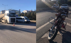 Eskişehir'de motosiklet hafif ticari araca arkadan çarptı: 1 yaralı