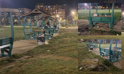 Eskişehir'de o park geceleri çöplüğe dönüyor