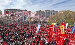 Eskişehir’de binlerce kişi miting alanını doldurdu