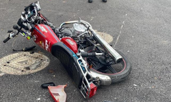 Motosiklet ile otomobil çarpıştı: 1 yaralı