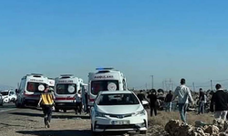 İki araç kafa kafaya çarpıştı