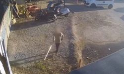 Güvenlik kamerasına borulu müdahale