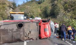 Yangına giden itfaiye aracı kaza yaptı: 2 yaralı